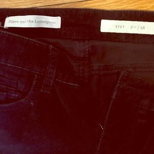 Pilcro Anthropologie black cropped cords